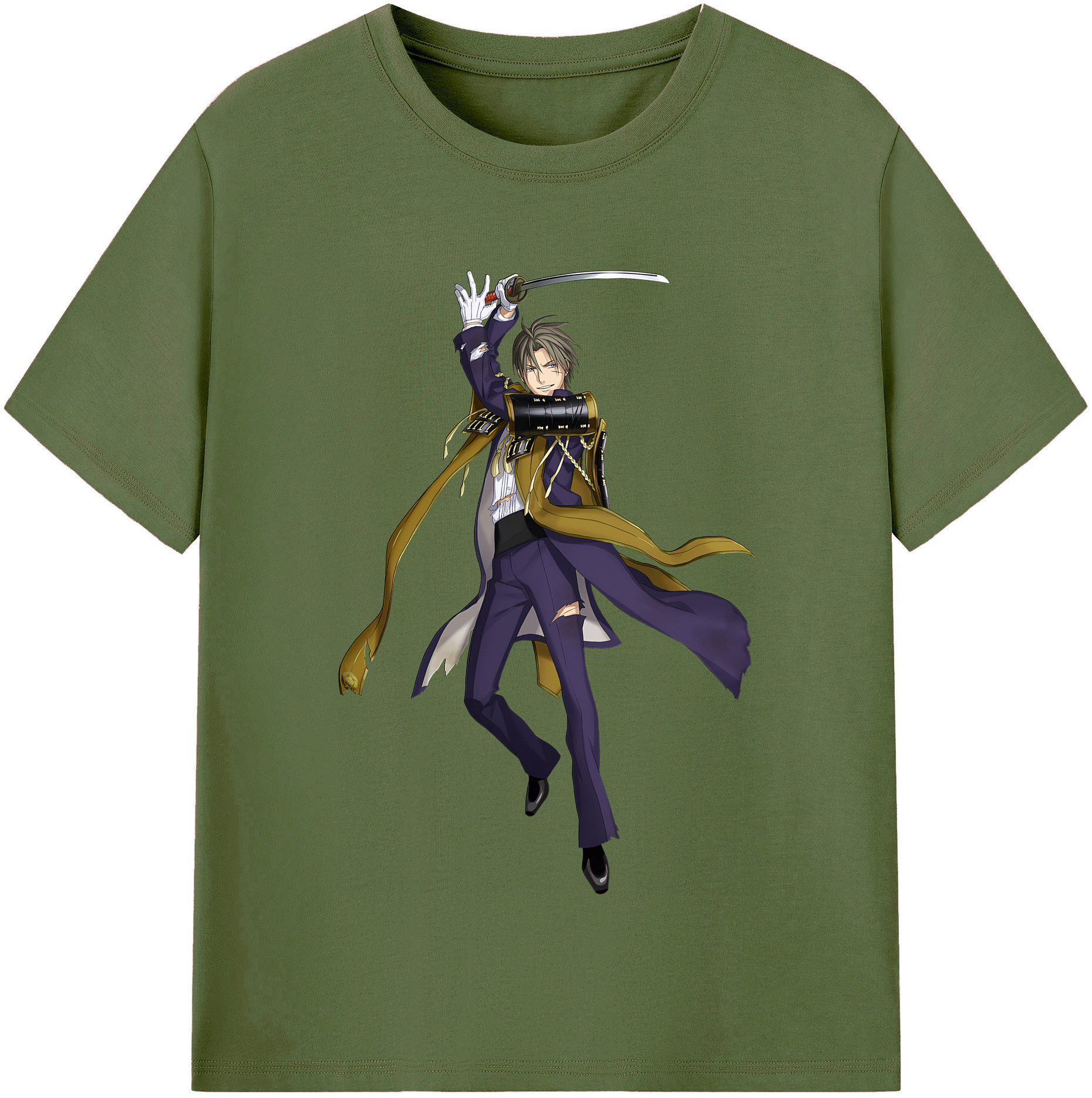 （画像用） 刀剣乱舞 Touken Ranbu 綿100％半袖Tシャツ（フロントプリント）